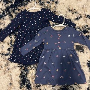 2 long sleeve baby twirl dresses